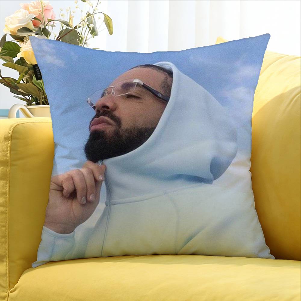 Rapper D-Drake World Various Sizes Square Pillow Case For Car Home Bedchamber Decor
