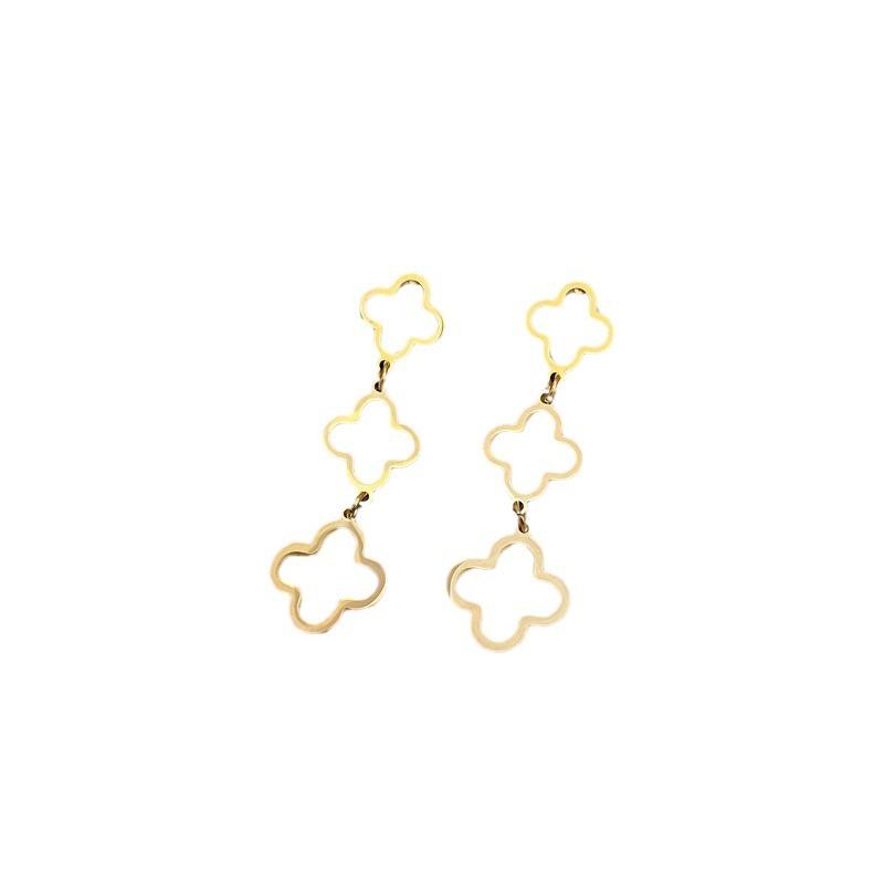 Lucky Grass Fringed Minimalist Stud Earrings Cold Men'S And Women'S Earrings Personality Temperament Banquet Earrings