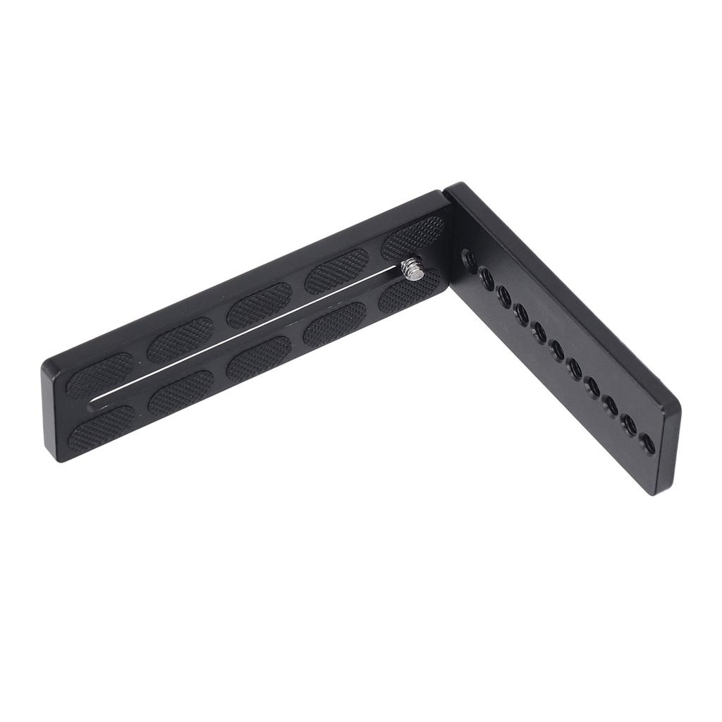 Vertical Camera Quick Release Plate Aluminum Alloy L Shaped Stand With 1/4 Screw Hole