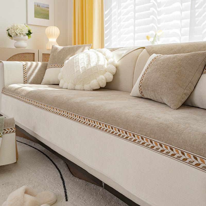 Chenille Sofakissen Universal Anti-Rutsch Bezug für Hyundai Einfacher Sofabezug Bezugsstoff