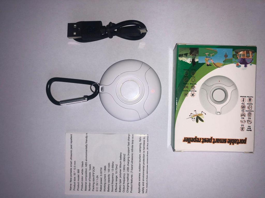 Smart Portable Ultrasonic Pest Repeller: Outdoor Mosquito, Insect, and Rat Deterrent.