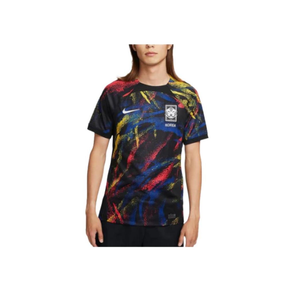 Nike Printed Pattern Crew Neck Straight Cut Short Sleeve T-Shirt Men Tops Black DN0711-010