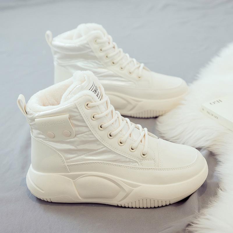 Winter Velvet Thickened Warm Snow Boots Women's Versatile New Platform Cotton Boots Large Cotton Women's Shoes Cotton Shoes 2