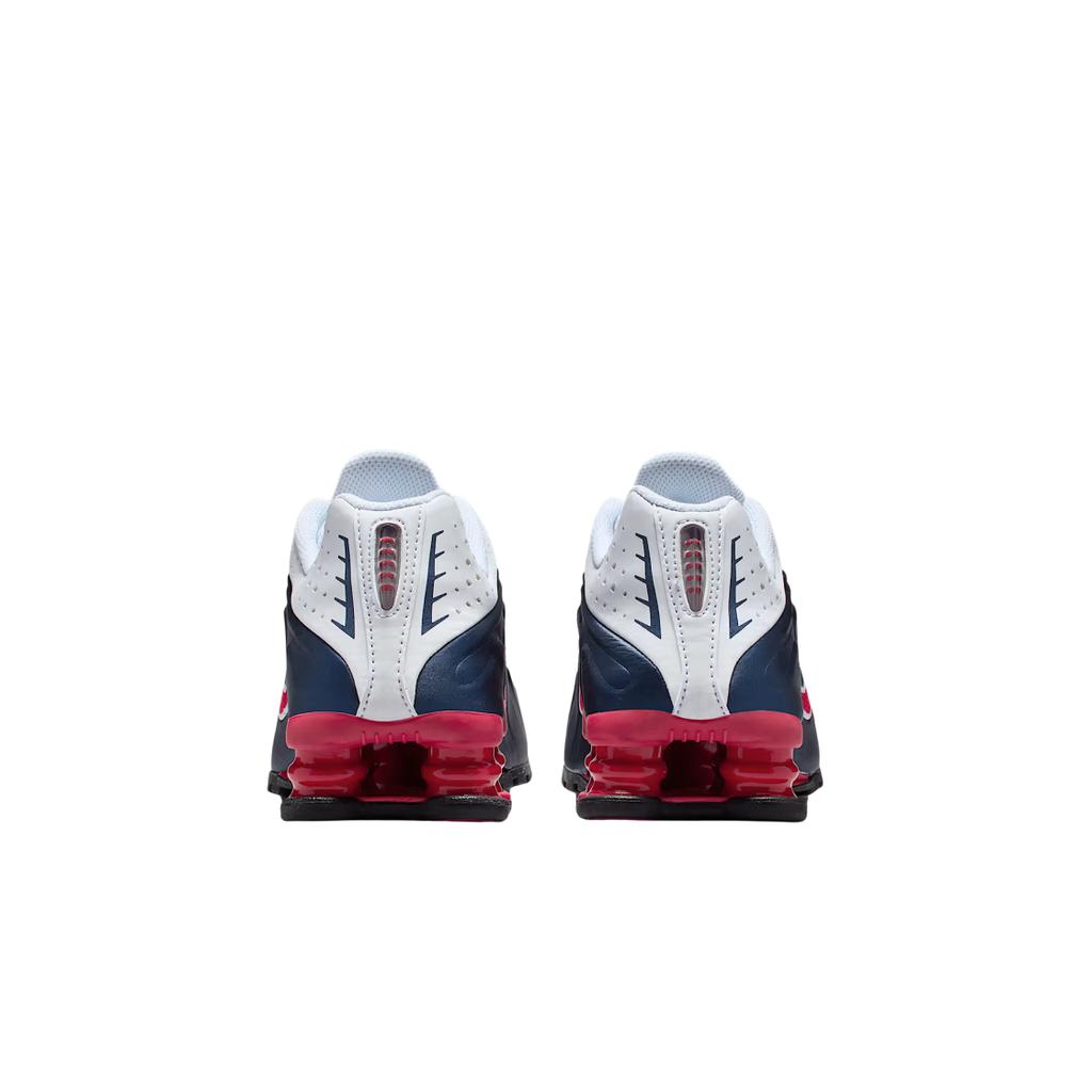 Nike Shox R4 GS USA Kids Sneakers Blue Midnight-Navy White CW2626-400