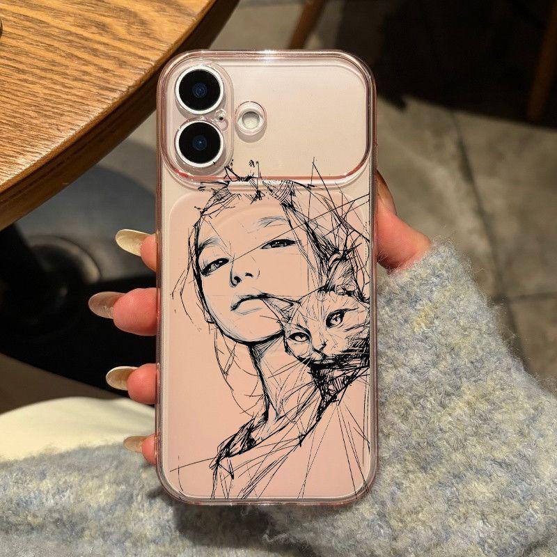 

Demon Girl Magnetic Window Case for Apple 17 Pro Max/16 Pro/Pink 13/14 Apple 14 Plus