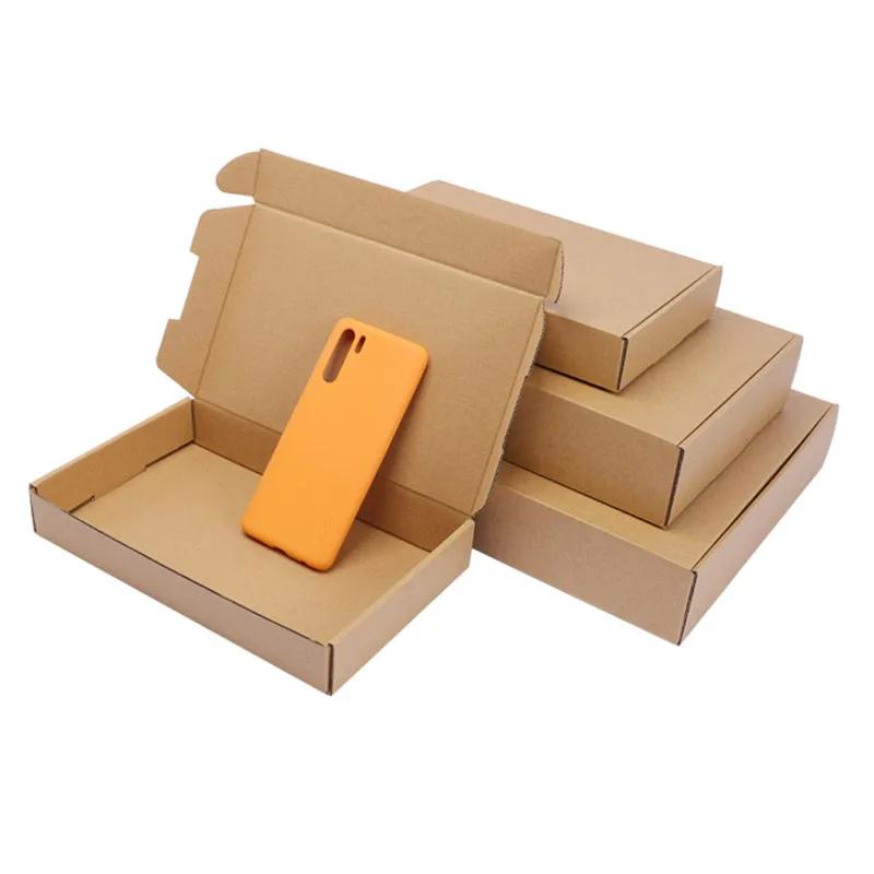 5Pcs Multi Size Brown Kraft Paper Gift Box Christmas Cookies Candy Packaging Box Wedding Gifts For Guest Handmade Soap Wrapping