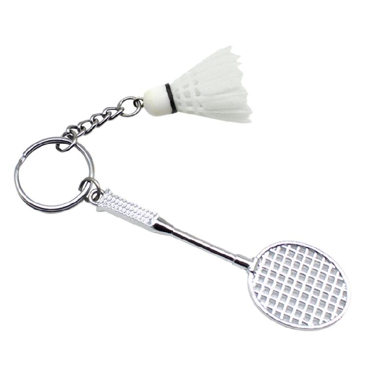 Badminton Schläger Handtasche für Schlüsselanhänger Sportgeschenk Club für Schlüsselanhänger Rucksack Anhänger