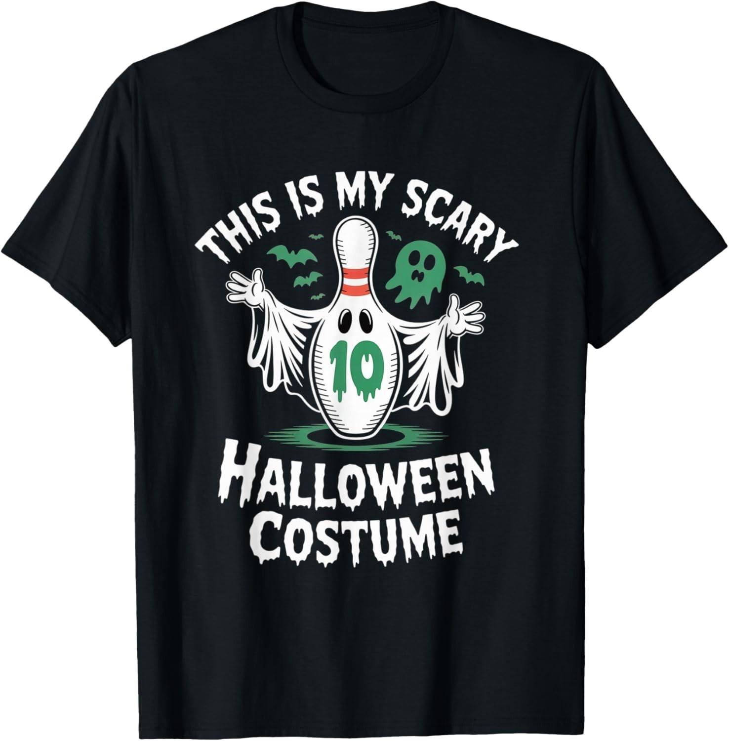 Funny Ghost Bowling League Team Halloween Humor Tee T-Shirt Mens Womens Tees Top unisex T-Shirt Mens Womens Tees Top 4XL