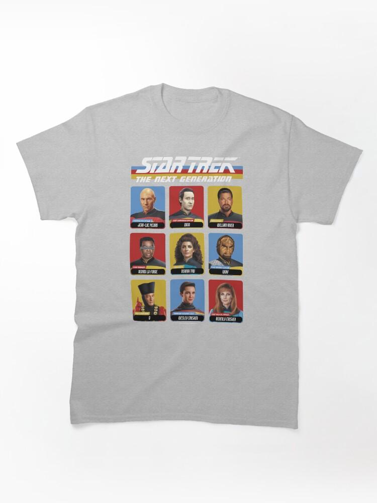 Star Trek The Next Generation Star Trek Next Generation Portrait Panel Poster Classic Unisex T-Shirt