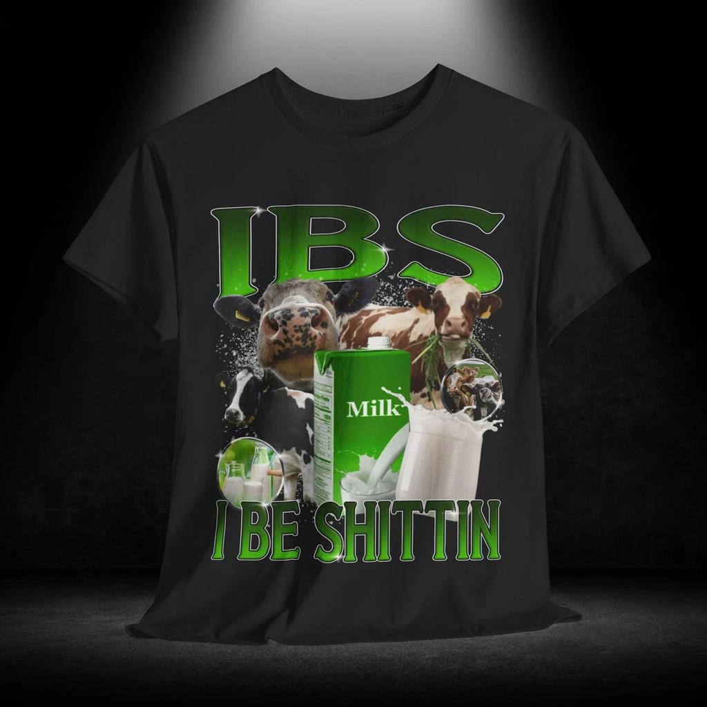 Sommer Laktoseintolerant Lustiges Milchprint T-Shirt Herren Damen Retro Mode Kurzarm Sommer Lässig Humor T-Shirts Geschenke
