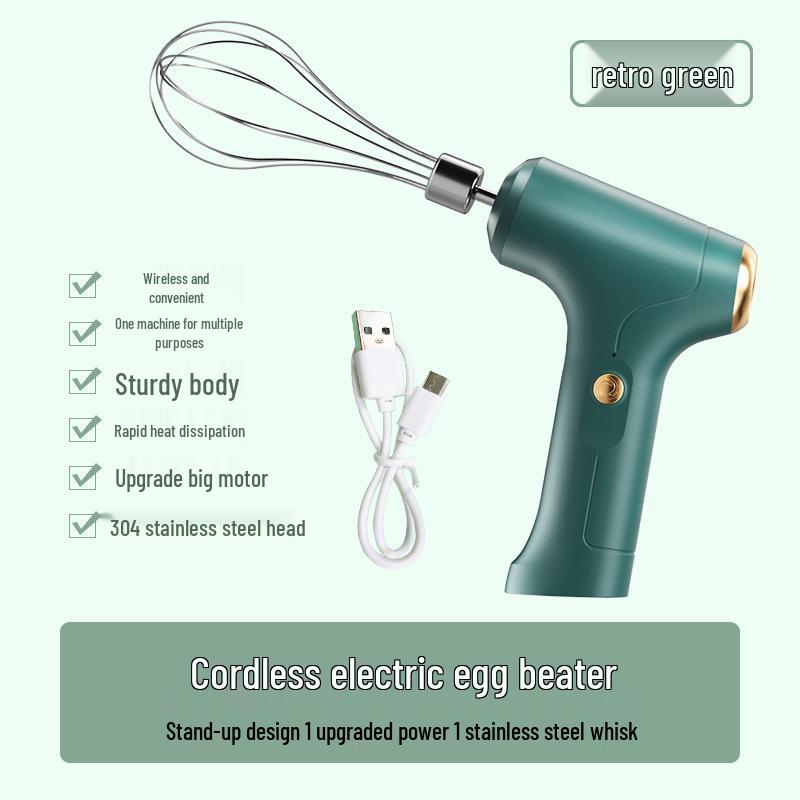 

Электрический ручной автоматический венчик для яиц и миксер для крема и тортов