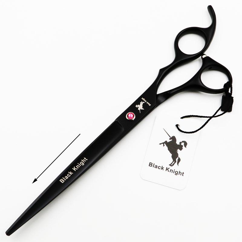 

8,0-дюймовые профессиональные ножницы для ухода за домашними животными, черные изогнутые ножницы для правой и левой руки