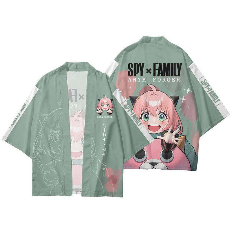 Spy×family Взрослый Косплей Кимоно Кардиган Дышащий И Стильный Green,S