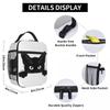 Black Cat Animal Theme Insulated Lunch Bag for Women Children Leakproof Food Boxes Thermal Lunch Box Tote