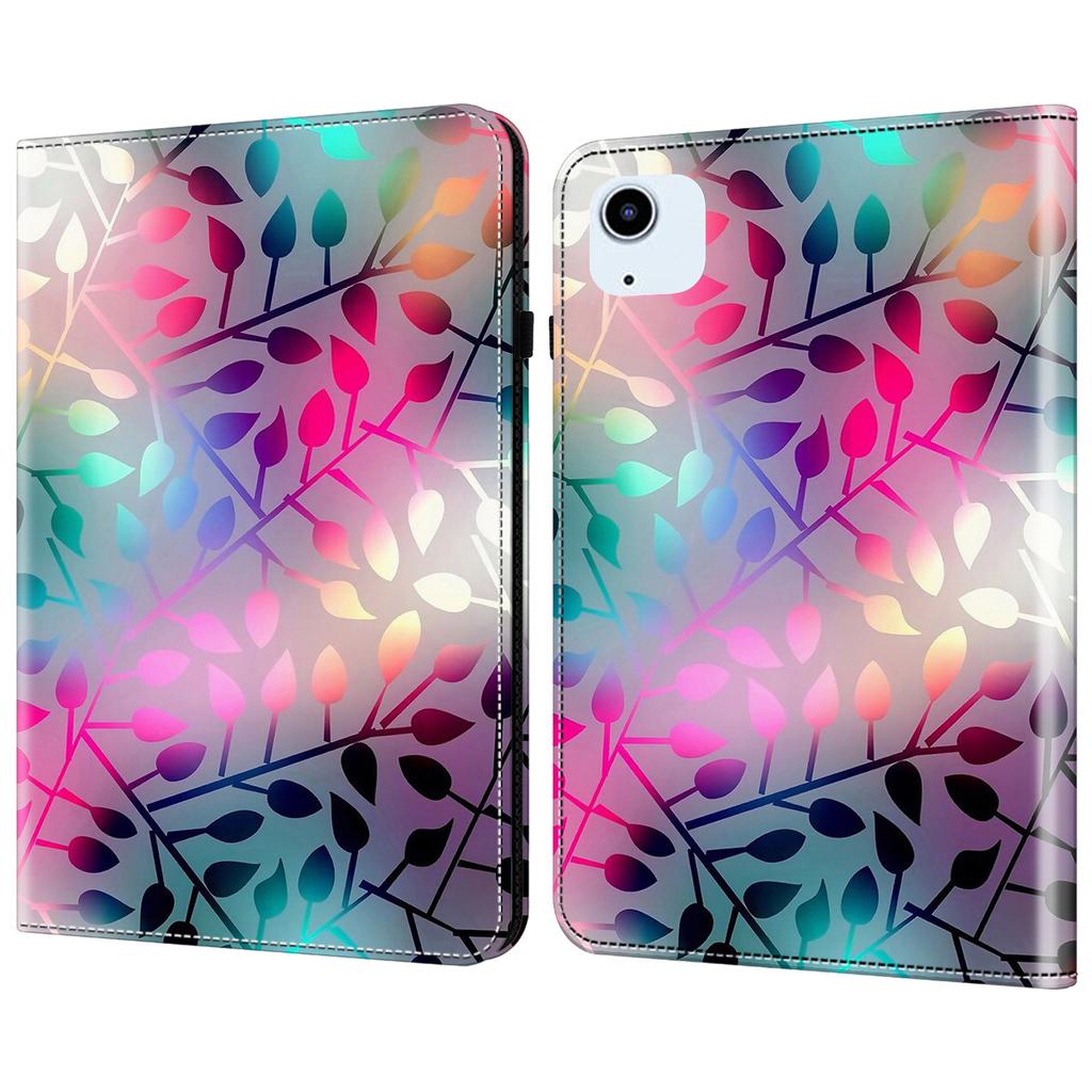 For iPad Air 11 (2025)/(2024)/Air (2020)/(2022) Leather Case Shockproof Tablet Cover with Stand,Pattern Print