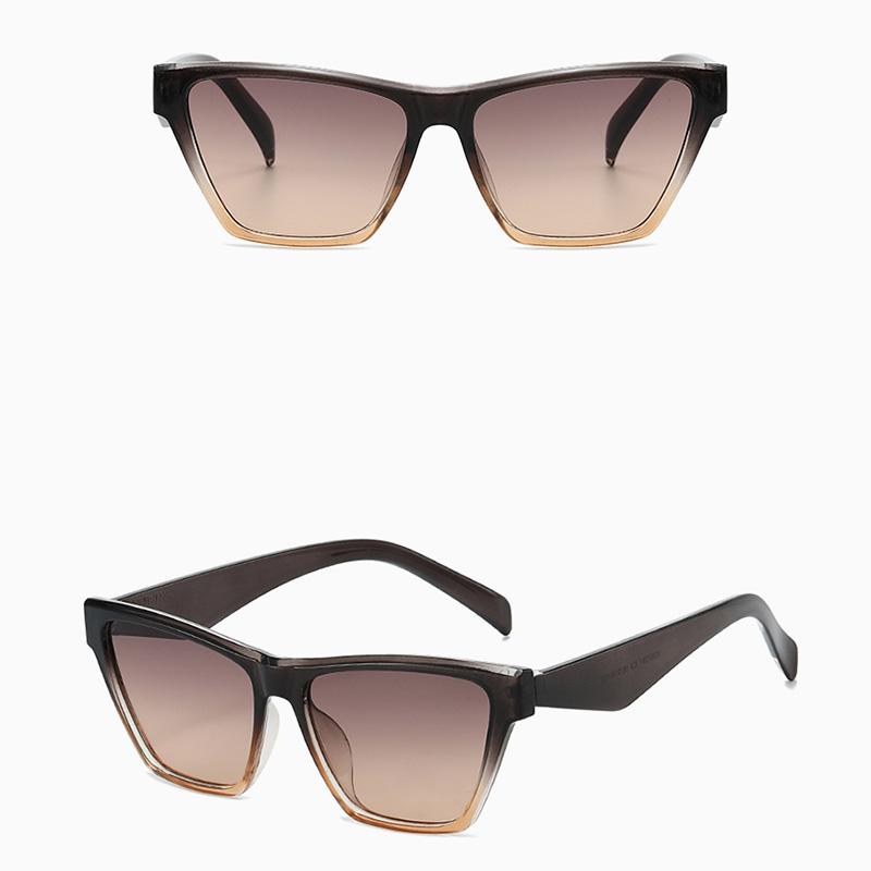 Unisex Cat Eye Sunglasses, UV Protection Fashion Shades, Vintage European Style Sun Glasses, Trendy Eyewear