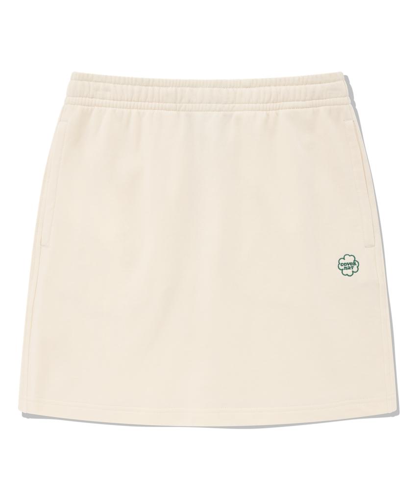 Covernat Woman Sweat Skirt Cream