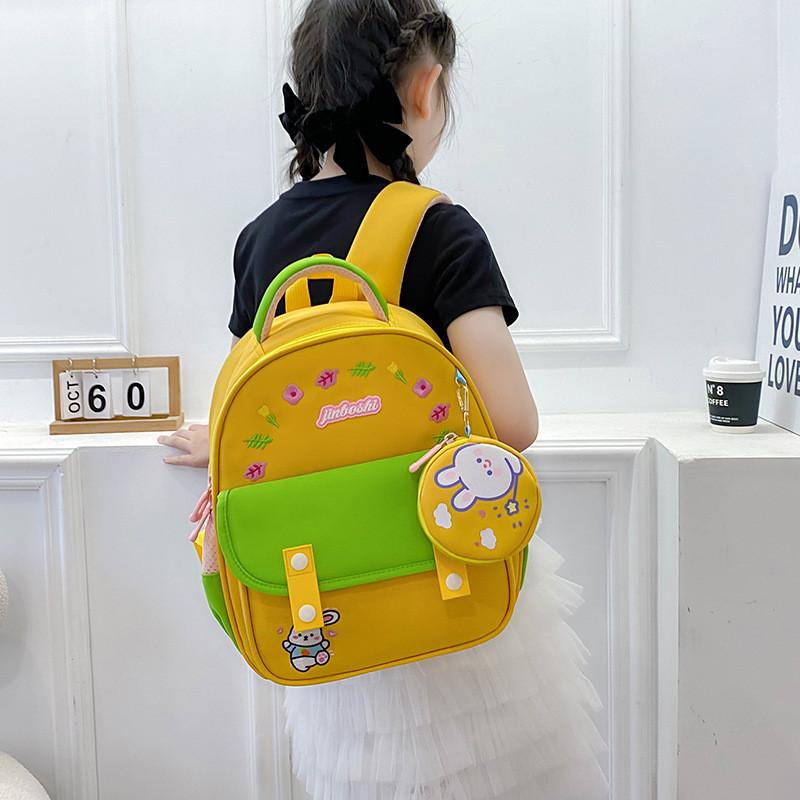Cute Kindergarten Backpack For Boys And Girls Breathable Double Shoulder Bag