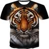Summer Animal Tiger 3D Print T-Shirts Streetwear Casual Men Women Fashion Short Sleeve T Shirt O-Neck Kids Tees Tops Clothing