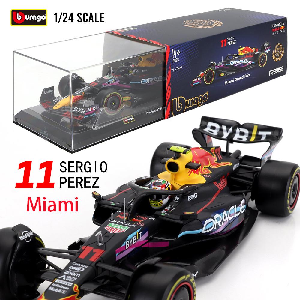 

Bburago 1:24 2023 F1 Red Bull RB19 American Station # 1 Perez # 11 Alloy Car Model Formula One Die Casting Model Gift Toy Boy