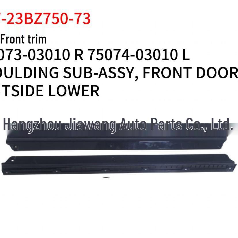 Fits 2023 Toyota BZ3 Front Door Trim Strip: Right 75073-03010, Left 75074-03010