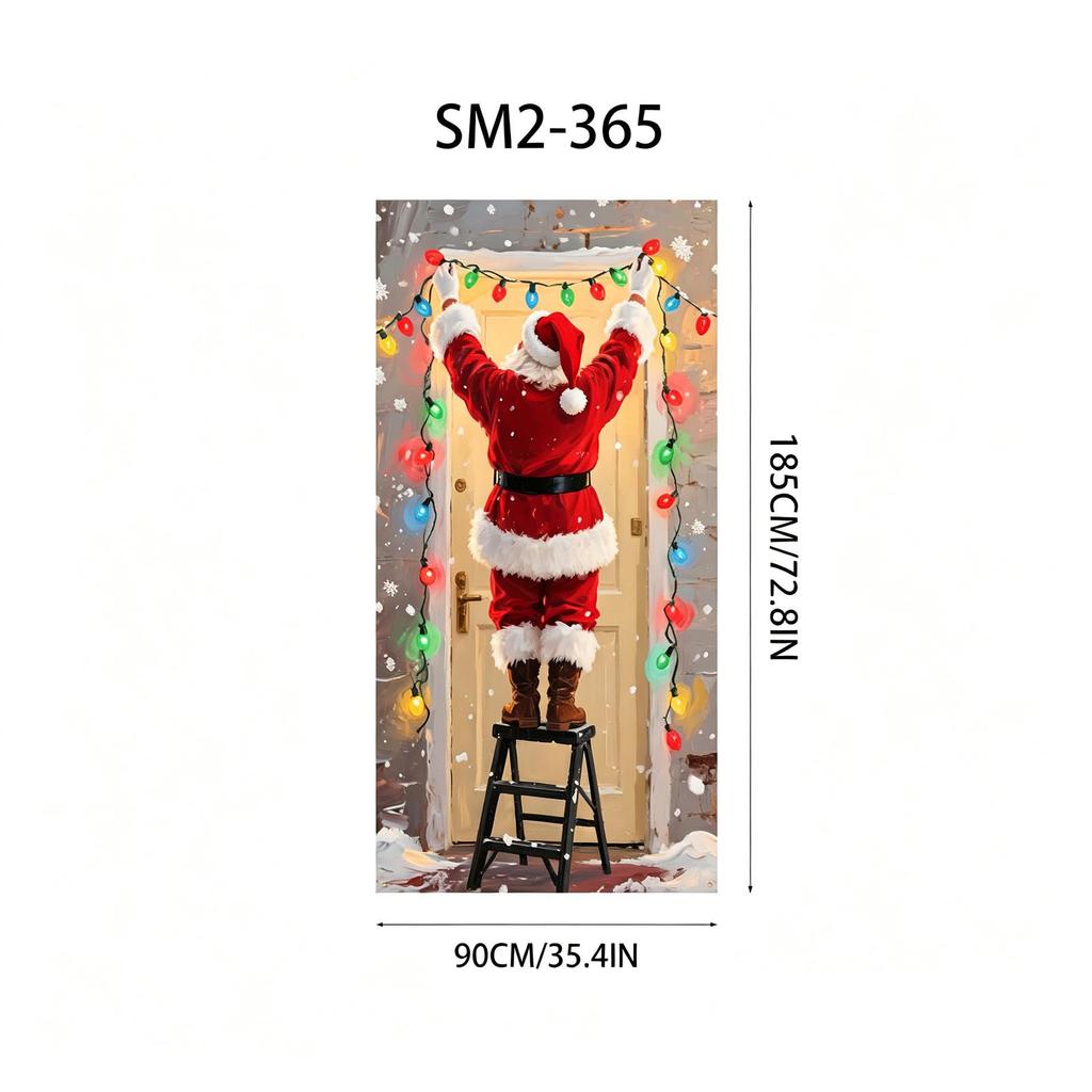 Santa Claus Christmas Hanging Cloth Background Decoration