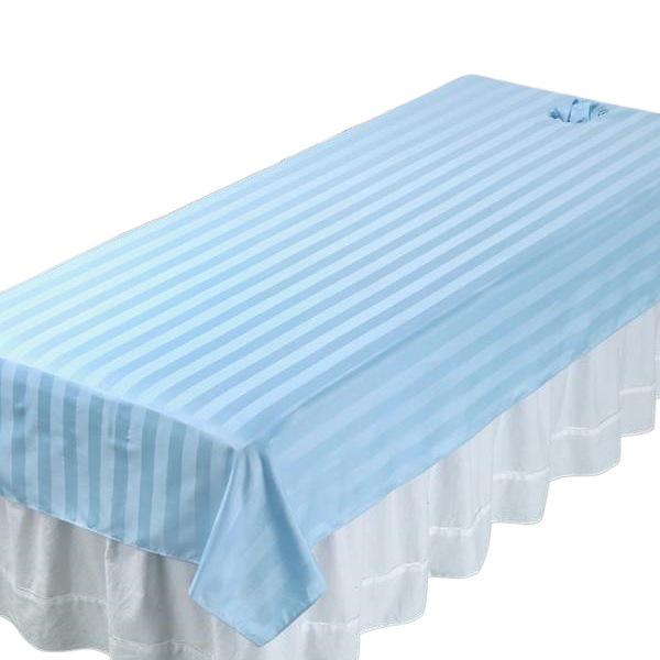 Luxury White Massage Bed Sheet with Face Hole for Beauty Salon