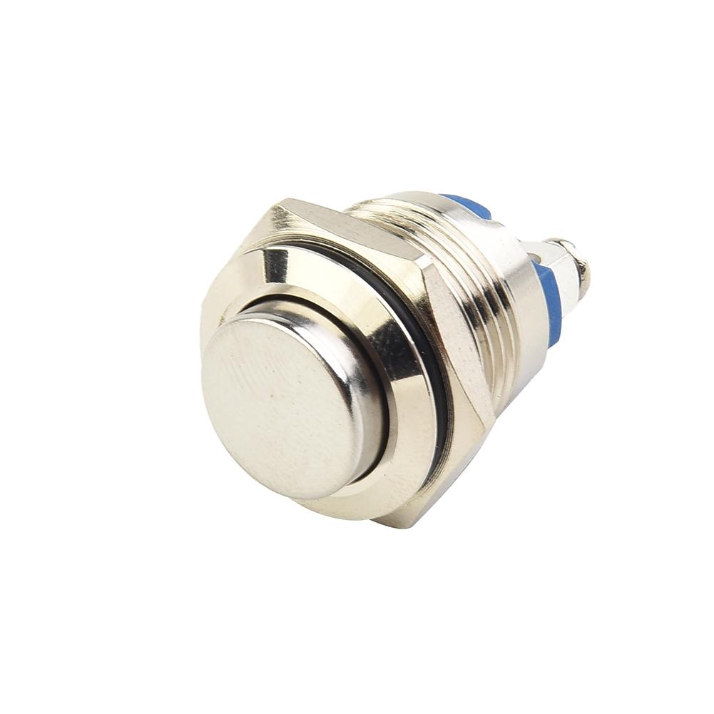 Momentary Push Button Switch Nickel-Plated Brass Screw Terminal Industrial