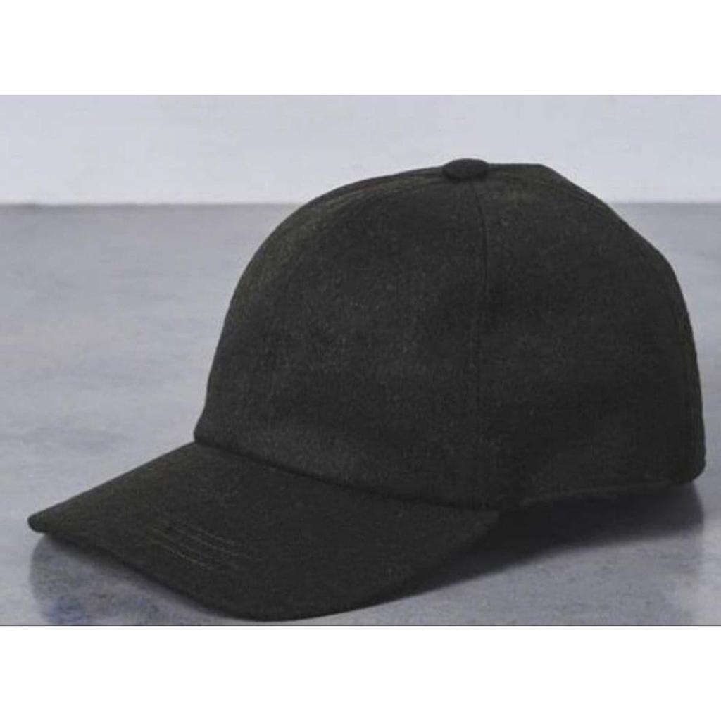 Used lock&co.Charcoal Plain Cashmere Baseball Cap Black Men's Women's