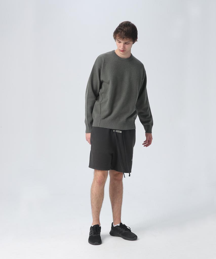 Beullumeol Pbt Wool Crew Neck Knit - Olive Green