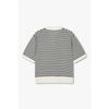 Studio Tomboy Striped Collar Pullover  9176352971 