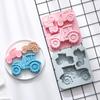 VP 3-Cavity Tractor-Shaped Silicone Mold Of Different Sizes Chocolate Jelly Ice Cube Cake Mold High Temperature Resistant