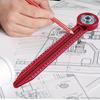 Wooden Tools Aluminum Alloy Concentric Axis Drawing Compass Woodworking Mini Ruler Marking Tool Woodworking Positioning Ruler