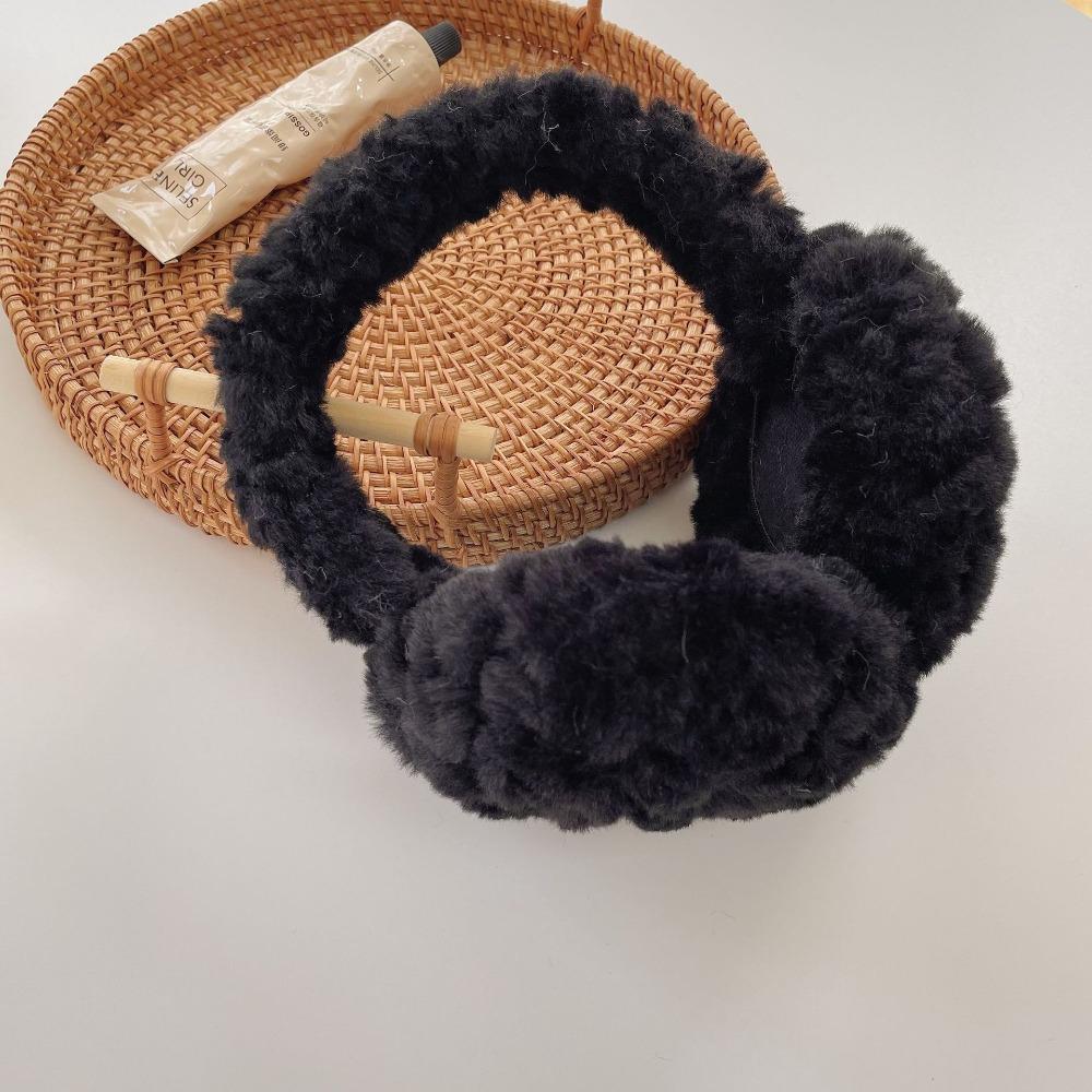 Modă Caldă Pluș Apărătoare Urechi Culoare Solidă Pliabilă Pliantă Clapete Urechi Protecție Urechi Îngroșate Mănuși Urechi Iarnă Exterior