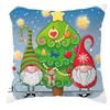 New Christmas Dwarf Pillow Cover Christmas Cute Dwarf Peach Skin Cushion Cover