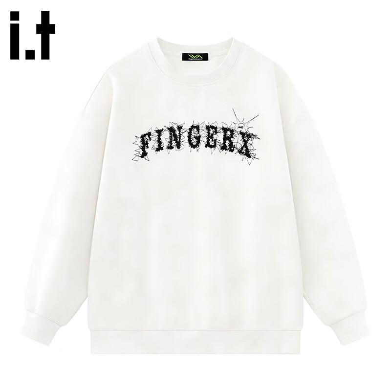 Fingercroxxit Men s Casual Embroidered Pullover Sweatshirt L