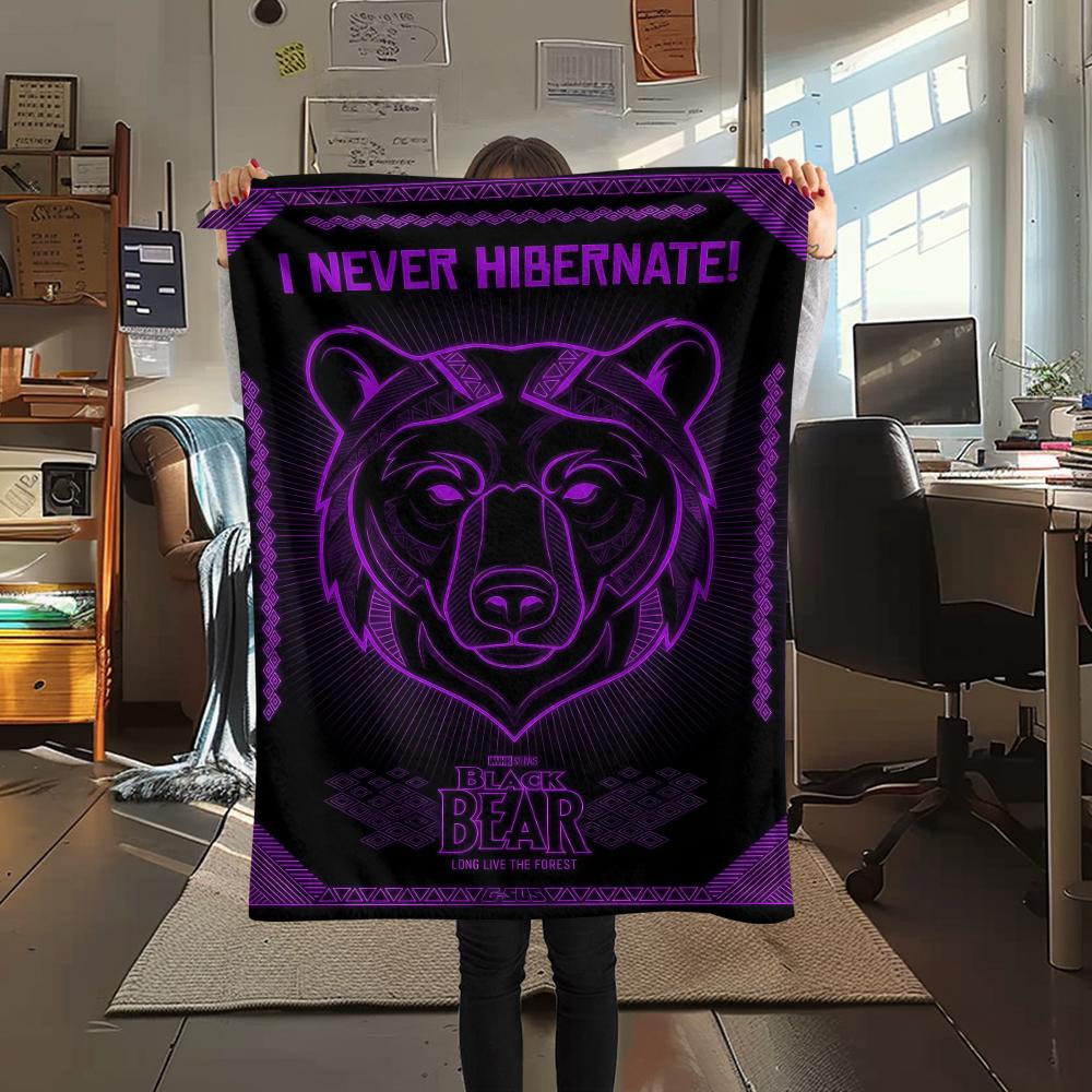 

Purple sketch of animals Print Flannel Blanket,High quality Comfortable for All Seasons,Home Decor,Warmth and Comfort,Perfect for Christmas Gifts 80cm x 120cm