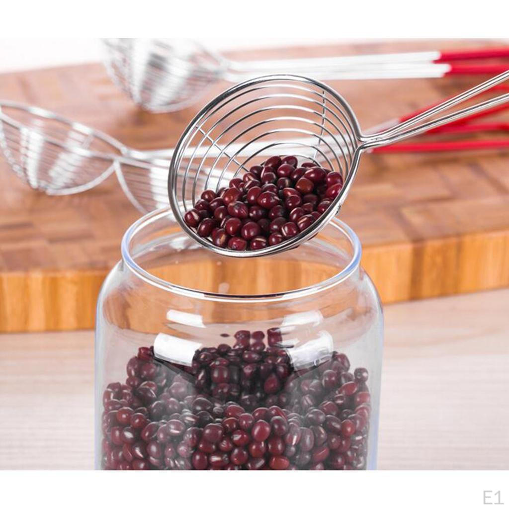 27cm Nerezová ocel Čínská/Indická cedníková naběraka lžíce