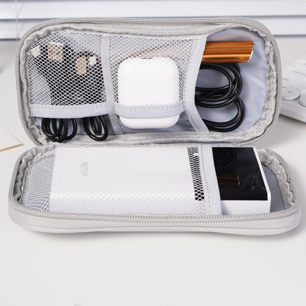 11*19cm Portable Storage Bag Cable Earphone USB Power Bank Pens Toiletries Accessories Waterproof Travel Organizer Case