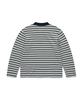 COVERNAT WOMAN Striped Collar Long Sleeve Navy