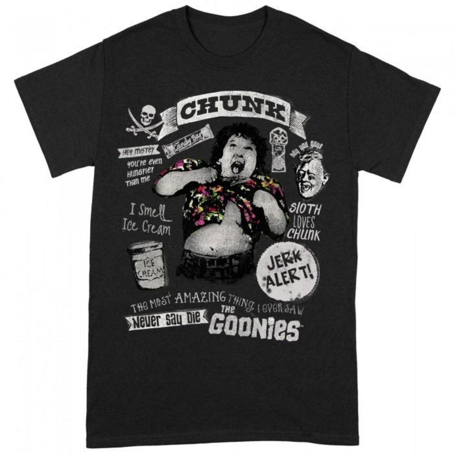 The Goonies Unisex Adult Chunk Truffle Shuffle T-Shirt S