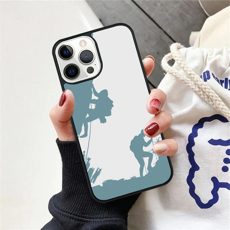Mountain Climbing Phone Case Cover For iPhone 17 Air 15 16 11 13 14 Pro Max 12 Plus Max Fundas