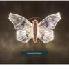 Light Luxury LED Butterfly Wall Lamp Dimmable Rotatable for Bedroom Bedside Aisle Villa Home Decor Free Shipping