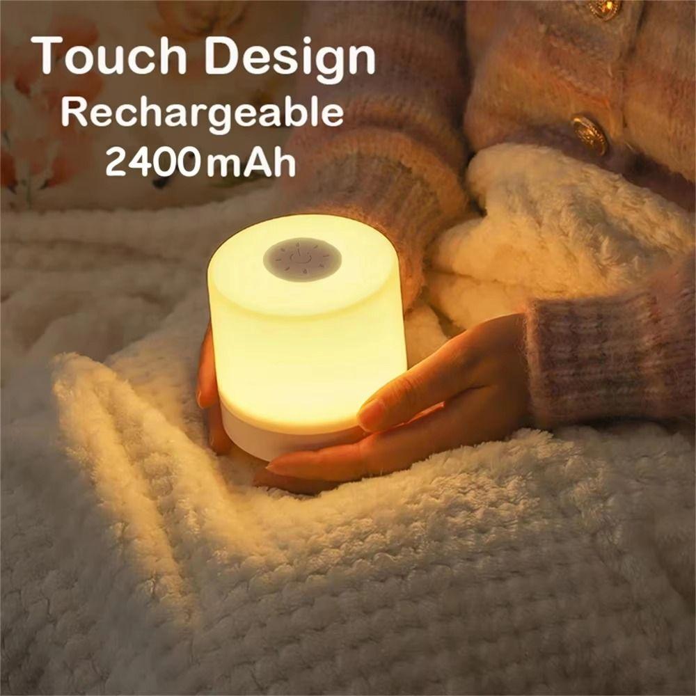 Motion Sensor LED Touch Lamp 3-Color Lighting Bedside Table Lamp  Kitchen Cabinet
