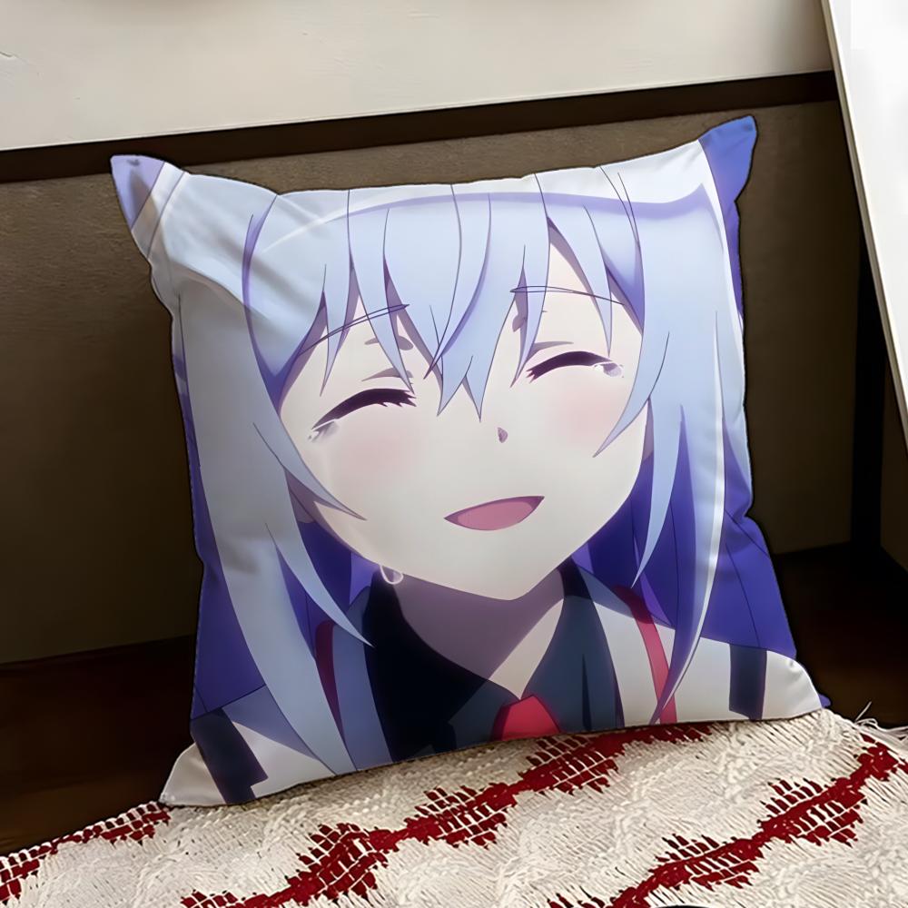 Cute PPlastic MMemories Cushion Cover Reversible Soft Durable Pillow Cover Home  Car MultiScene Use for Daily Comfort