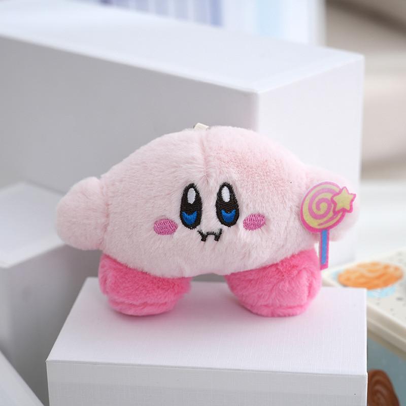 Adorable Star Kirby Plush Toy Keychain Cute Backpack Doll Soft Stuffed Animal