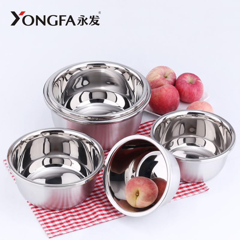 Premium Quality Stainless Steel Salad Mixing Bowls Mirror Polish Wash Bowls Soup Bowl Kitchen Necessary