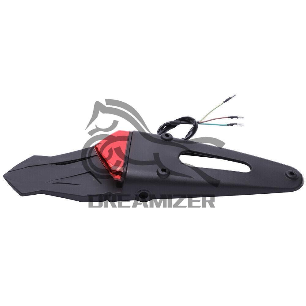 Lampă spate de frână pentru apărătoare spate pentru motocicletă, 12 LED-uri, pentru Off Road Enduro Dirt Bike, capac universal pentru roată, apără noroi spate