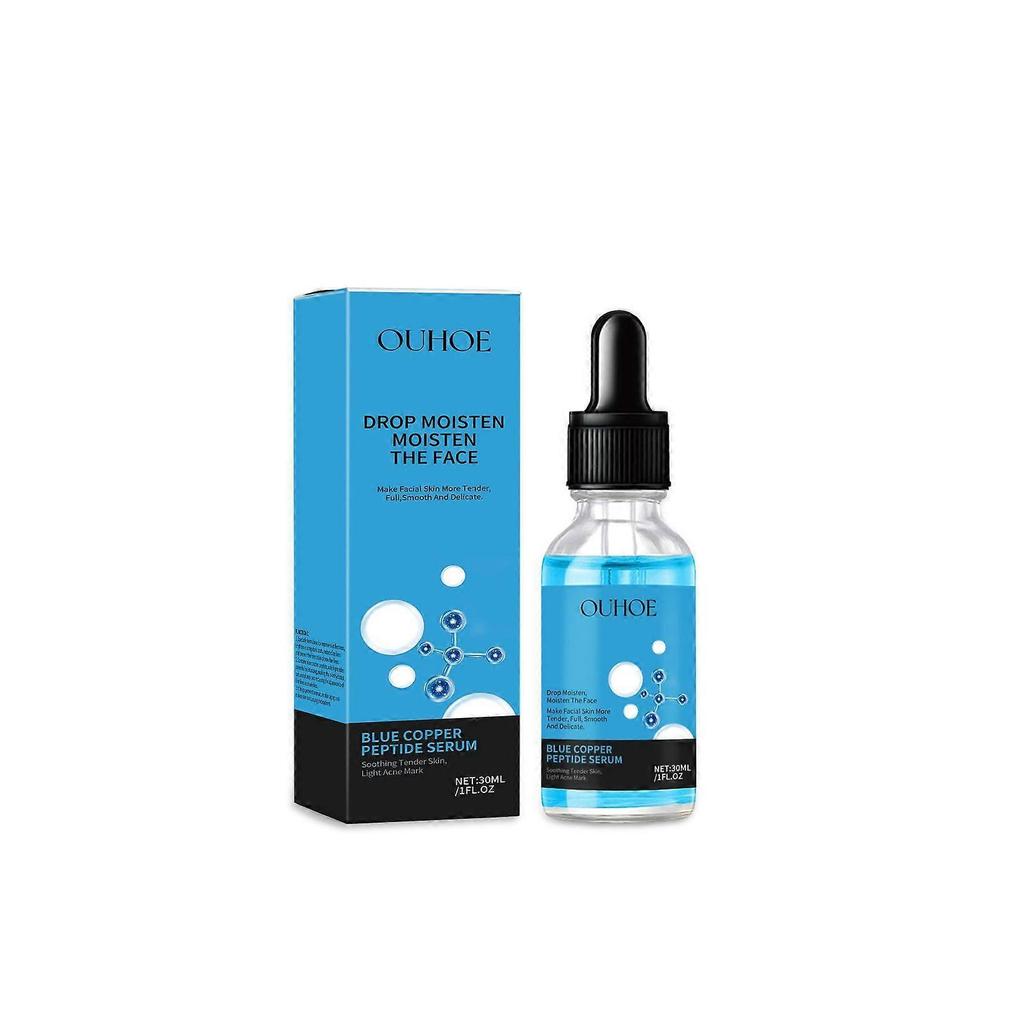 Ouhoe Copper Peptide Repair Essence Hydrating Moisturizing Firming Facial Skin Tender Moisturizing Blue Copper Peptide Essence