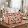 1pc Vibrant Pattern with Birds and Floral Elements Tissue Box, Decorative Storage for Holiday Home, Kitchen, Living Room, - Festive Tissue Dispenser, 